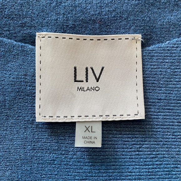 BUY 2 & GET 1 FREE - LIV Sweater with Crystal Accented Sleeves Sz XL - NWOT - Picture 5 of 6